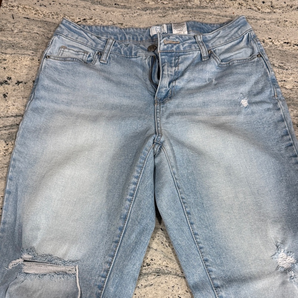 Time and Tru Light Blue Boyfriend Jeans